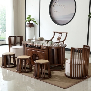 新中式茶桌椅組合--8428